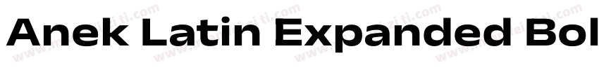 Anek Latin Expanded Bold字体转换